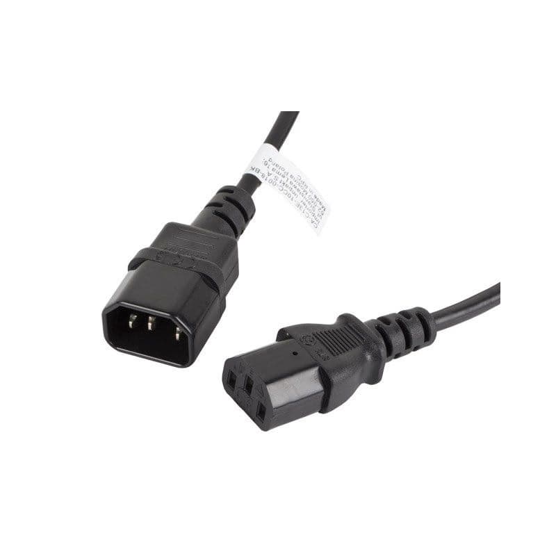 LANBERG IEC 320 C13 na C14 kábel 1.8M čierny 1