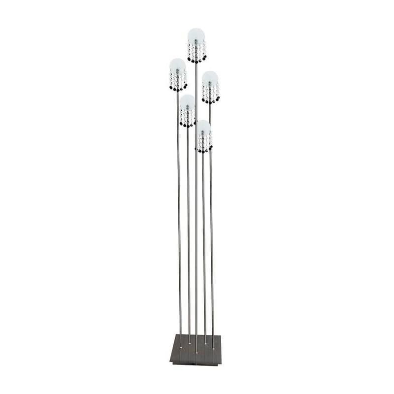 Stojacia lampa Luxor s matným chrómom 5xG4 1