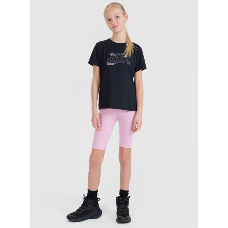Dievčenské tréningové kraťasy 4F JUNIOR SHORTS FNK F0857-56S-LIGHT PINK 2