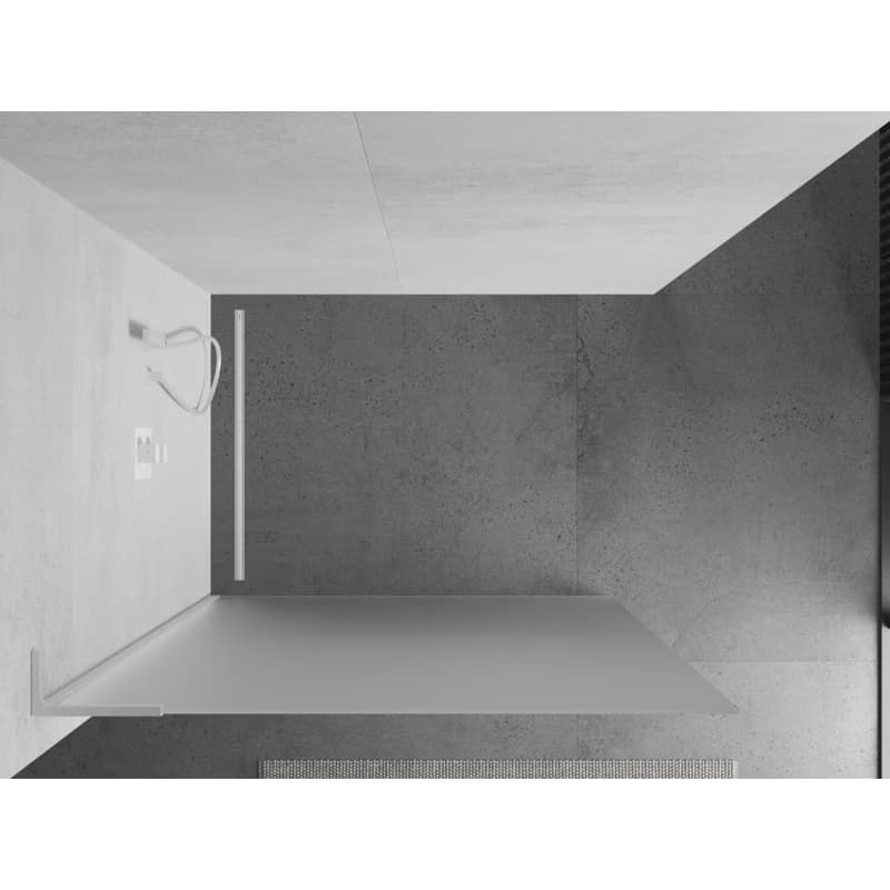 MEXEN/S - Kioto L Sprchová zástena WALK-IN 80 x 200, dekor, biela 800-080-103-20-30 4