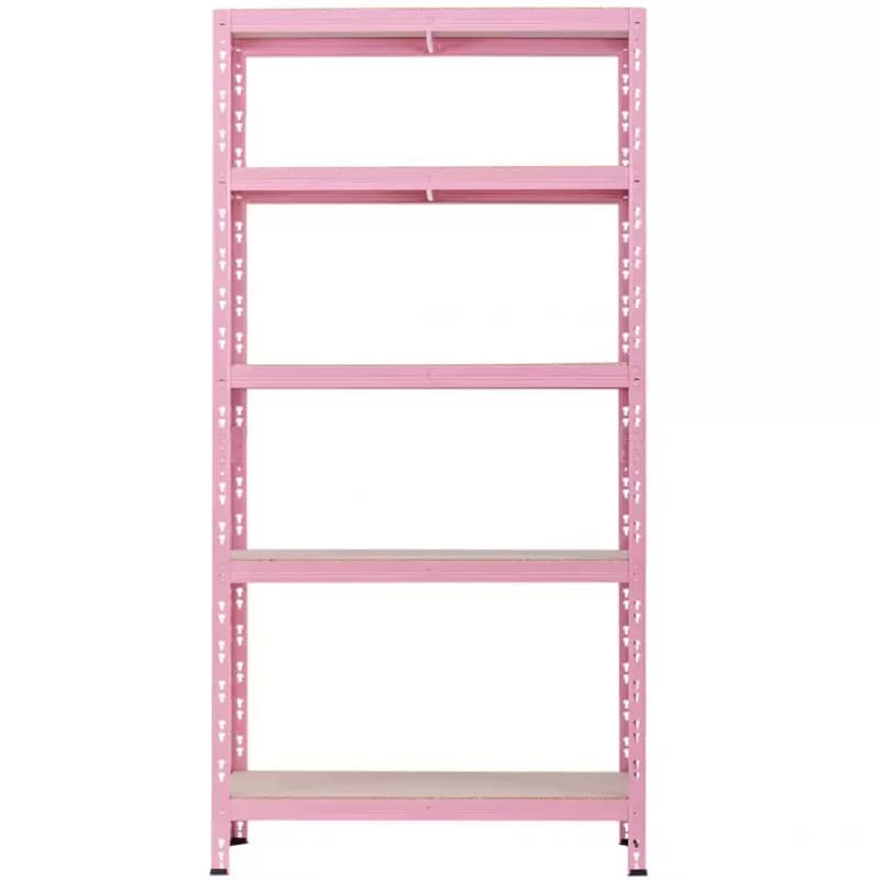 Kovový regál RNDU30-5 ružový 180x90x30cm - 5 políc/175kg 1