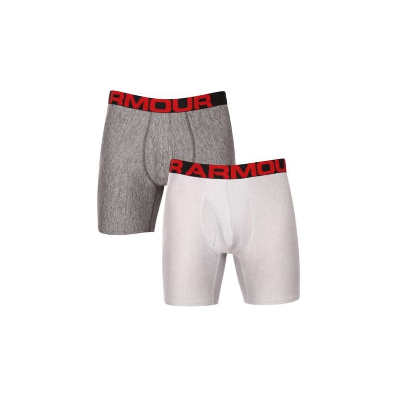 Pánske boxerky UNDER ARMOUR UA Tech 6in 2 Pack-GRY 1