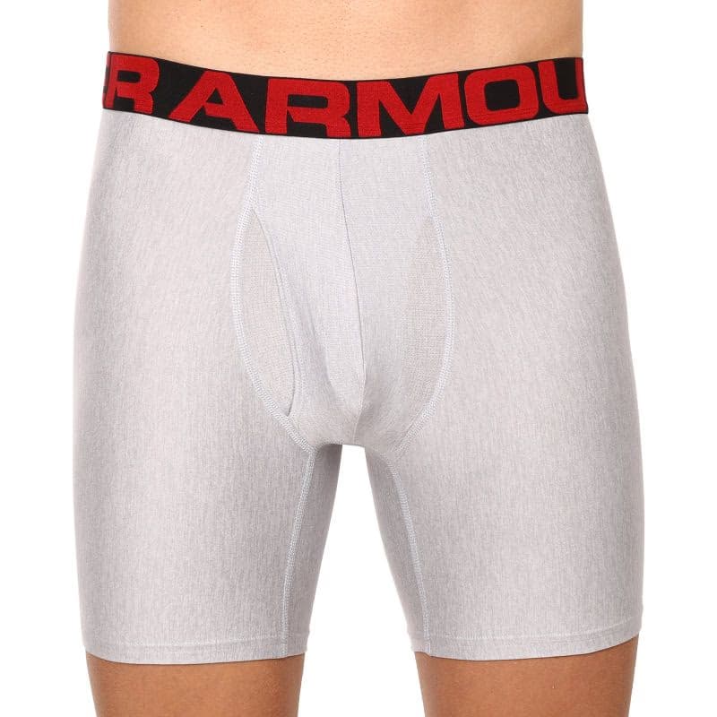 Pánske boxerky UNDER ARMOUR UA Tech 6in 2 Pack-GRY 2
