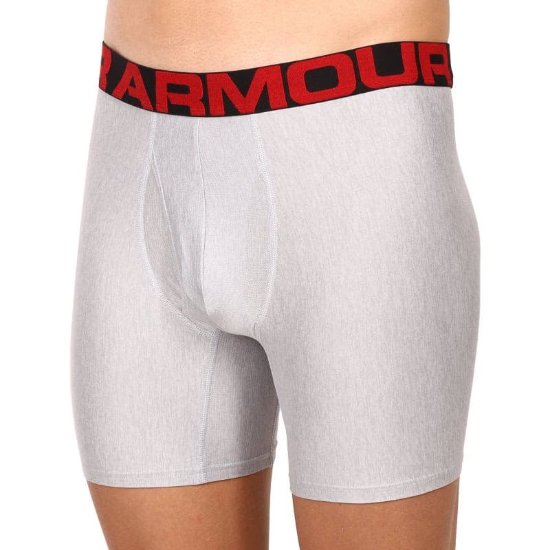 Pánske boxerky UNDER ARMOUR UA Tech 6in 2 Pack-GRY 3