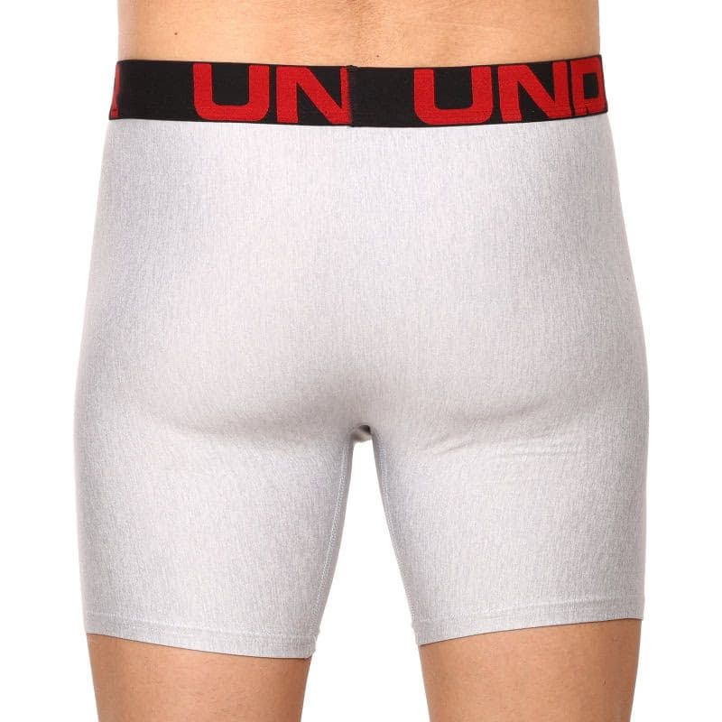 Pánske boxerky UNDER ARMOUR UA Tech 6in 2 Pack-GRY 4