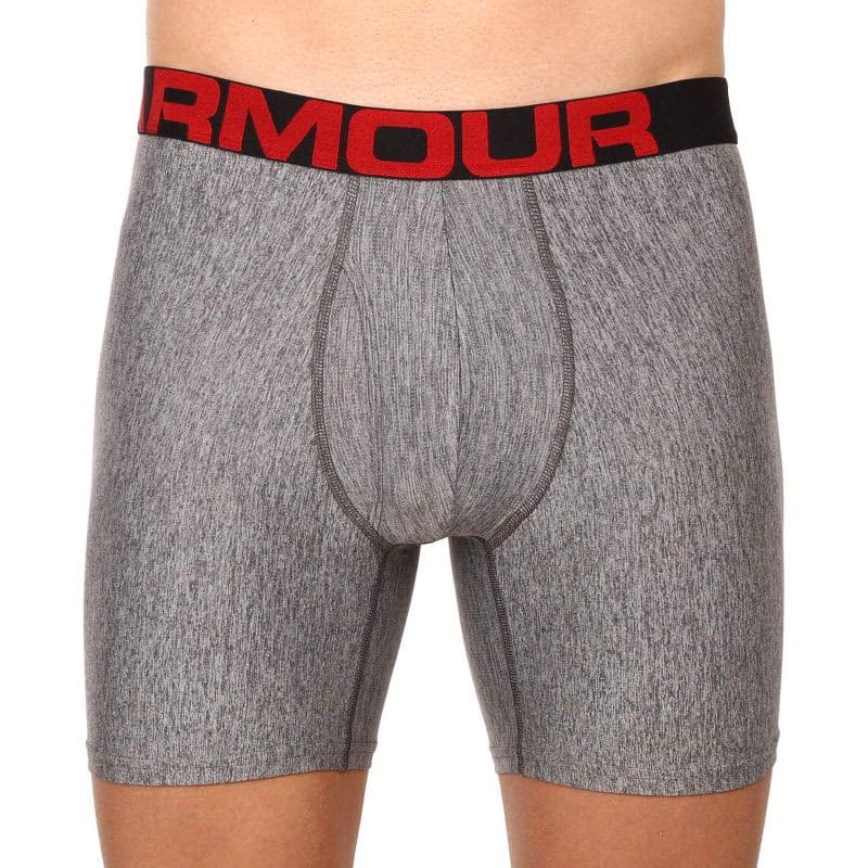 Pánske boxerky UNDER ARMOUR UA Tech 6in 2 Pack-GRY 5