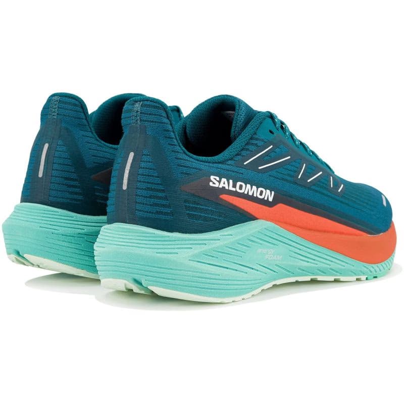 Pánska bežecká obuv SALOMON Aero Blaze 2 M deep lake cherry tomato electric green 2