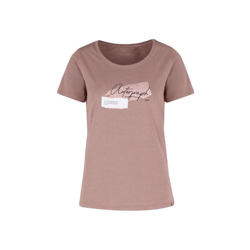Dámske tričko s krátkym rukávom VOLCANO NOTE-500-BROWN 4