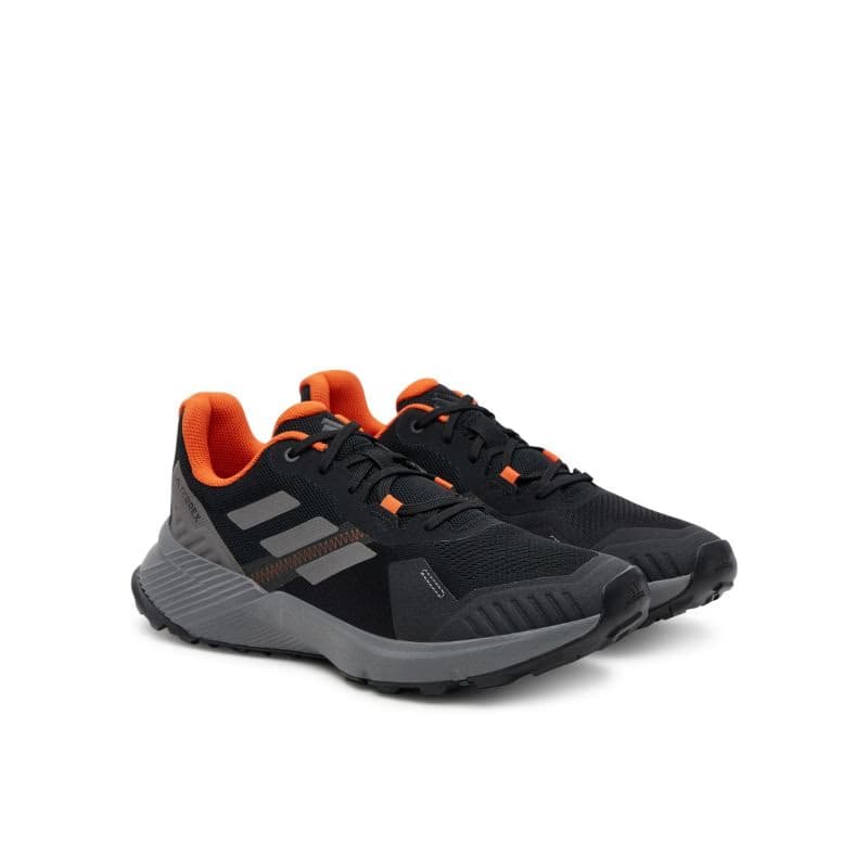 Pánska bežecká trailová obuv ADIDAS Terrex Soulstride M core black grey four semi impact orange 2