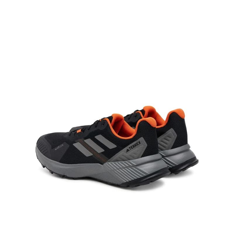Pánska bežecká trailová obuv ADIDAS Terrex Soulstride M core black grey four semi impact orange 4