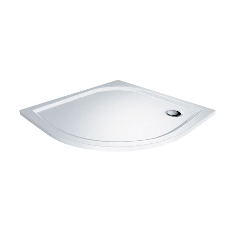 CERSANIT/S - SPRCHOVÝ KÚT ŠTVRTKRUH 90x190 TRANSPARENT SKLO + VANIČKA S154-002-SET1 4