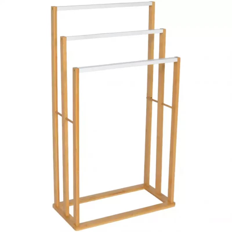 Stojan Na Uteráky 47x24x84cm Biela/Nat Bth0065aa-A 1