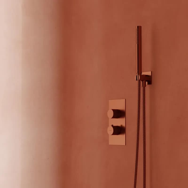 OMNIRES - CONTOUR termostatický sprchový podomietkový systém, kartáčovaná meď SYSCT11CPB 4
