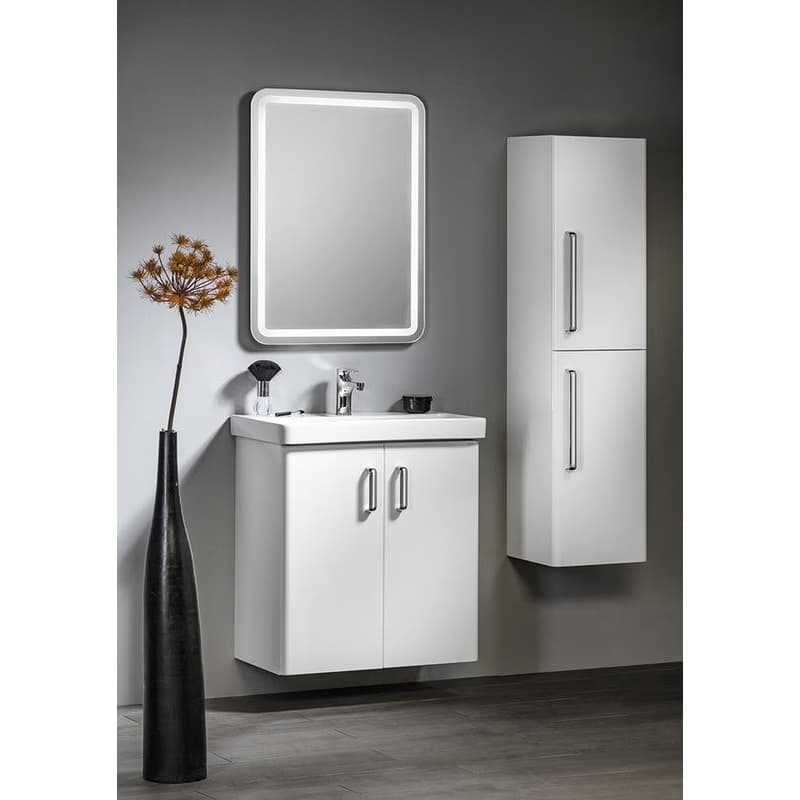 SAPHO - THEIA umývadlová skrinka 66,3x70x35cm, 2x dvierka, biela TH072-3030 3