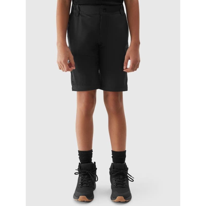 Dievčenské turistické nohavice 4F JUNIOR TROUSERS FNK-JWSS24TFTRF494-21S-BLACK 5