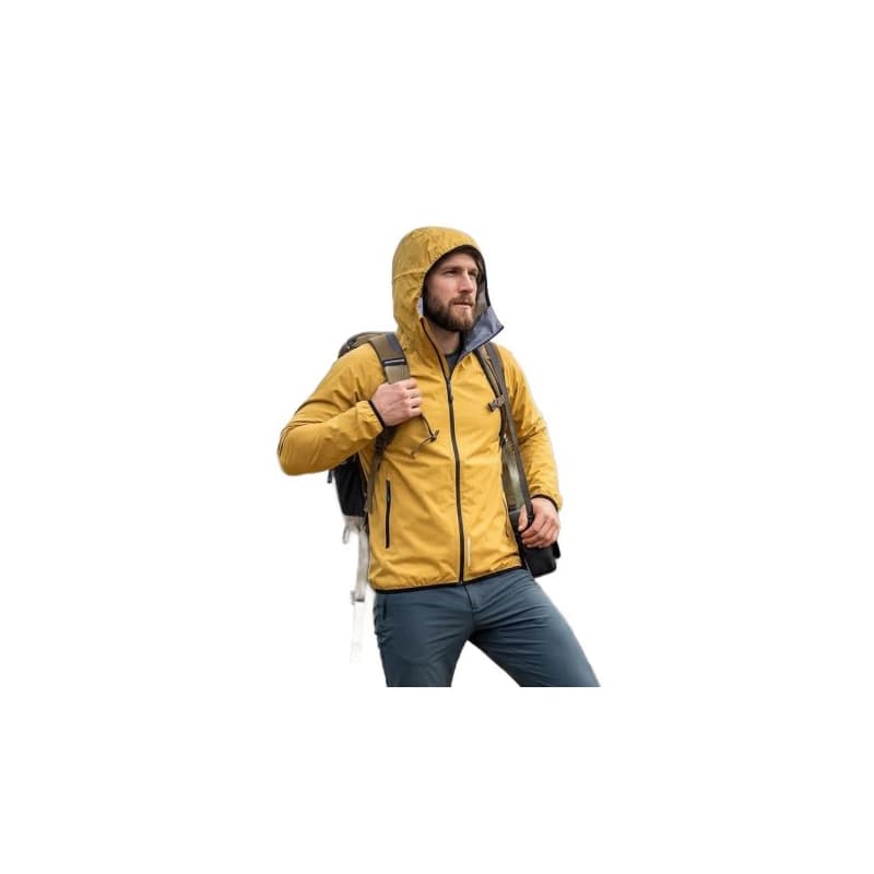 Pánska turistická bunda s kapucňou NORTHFINDER BENEDICTO-520mustard