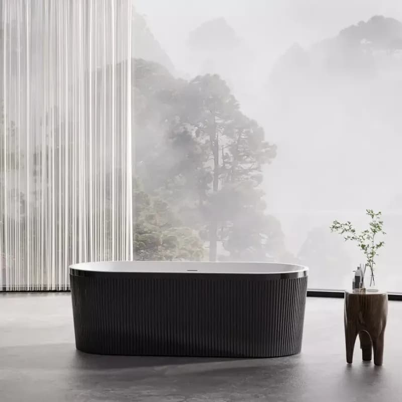 Voľne stojaca vaňa Lux Black 170x80x58