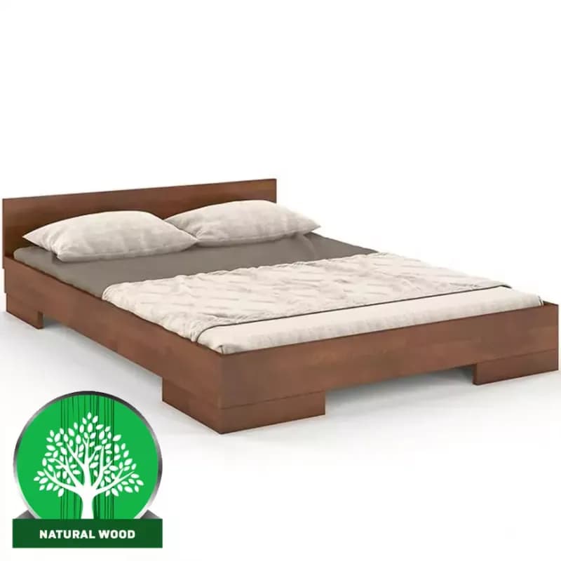 Posteľ drevené  buk Skandica Spectrum Nízka 180x200 orech 1