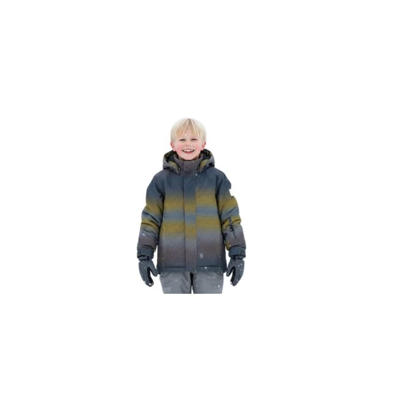 Chlapčenská lyžiarska bunda COLOR KIDS Ski Jacket - AOP -3441-Saffron 1