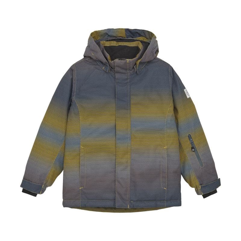 Chlapčenská lyžiarska bunda COLOR KIDS Ski Jacket - AOP -3441-Saffron 3