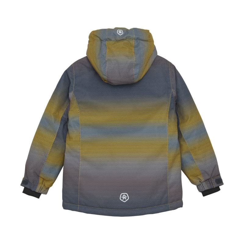 Chlapčenská lyžiarska bunda COLOR KIDS Ski Jacket - AOP -3441-Saffron 4