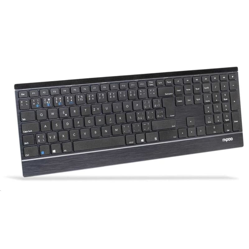 RAPOO klávesnica E9500M Multi-mode Wireless Ultra-slim Keyboard Black 2