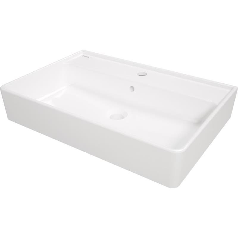 DEANTE - Temisto biela keramické umývadlo, na dosku alebo na stenu 61x41 cm CDT_6U7S