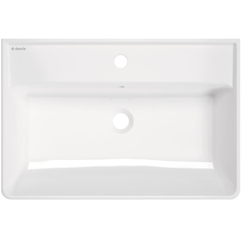 DEANTE - Temisto biela keramické umývadlo, na dosku alebo na stenu 61x41 cm CDT_6U7S 2
