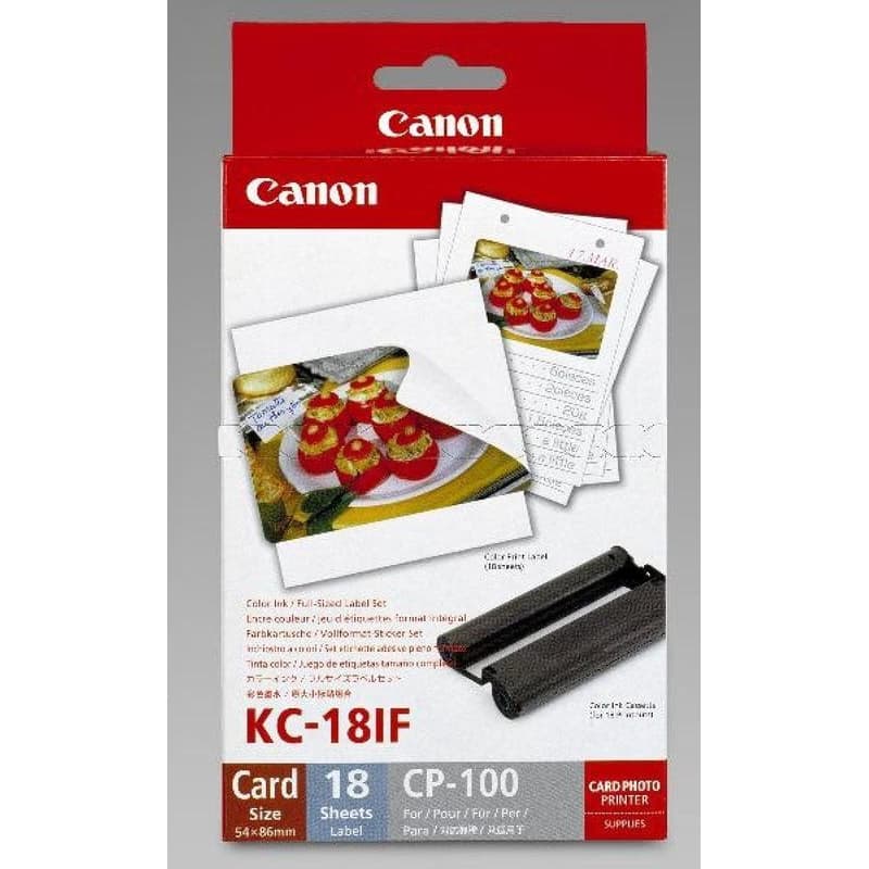 Canon KC18IF nálepka 54x86 18ks do termosublimačnej tlačiarne 3