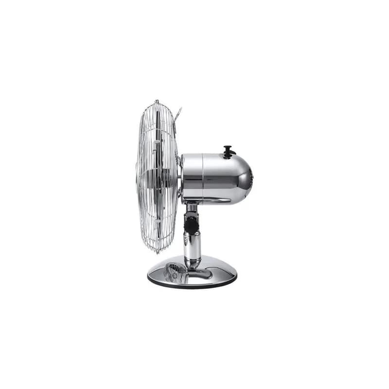 Orava SF-100 X stolný oscilujúci ventilátor, 3 stupne rýchlosti, oscilácia doprava a doľava, strieborná 3