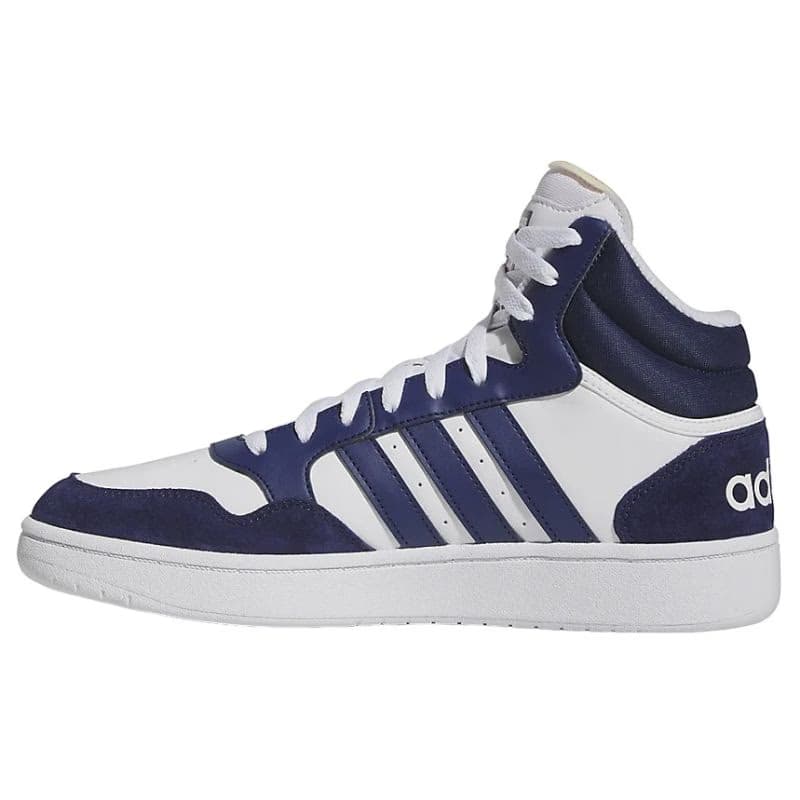 Pánska vychádzková obuv ADIDAS Hoops 3.0 Mid cloud white dark blue dark blue 2