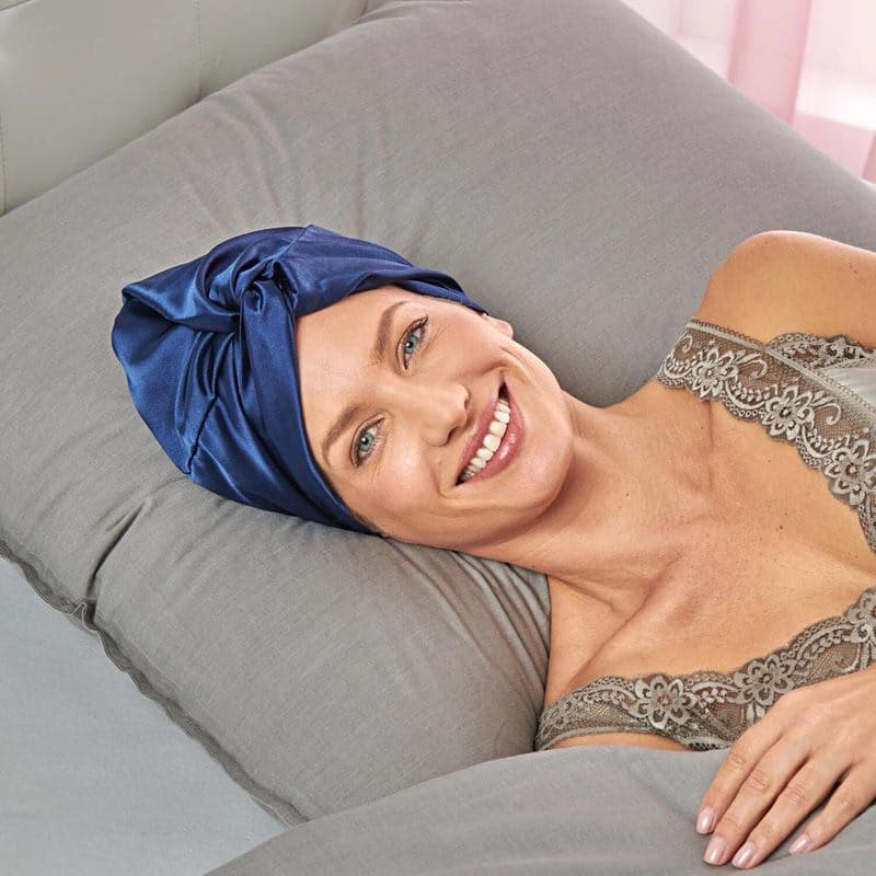 Saténový turban na spanie 1