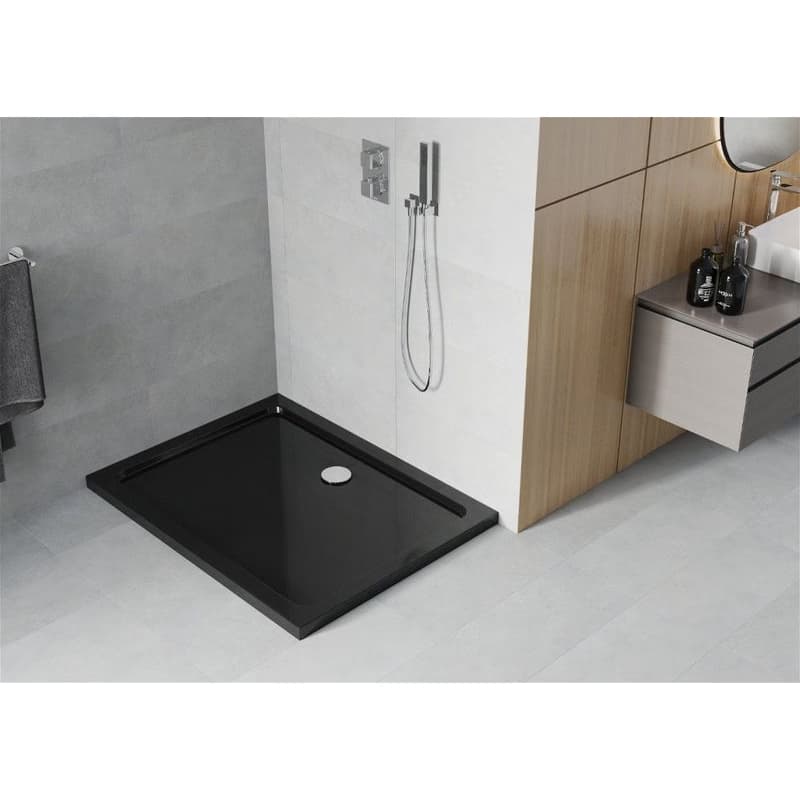 MEXEN - Flat sprchová vanička obdĺžniková slim 140 x 90, čierna 40709014 2