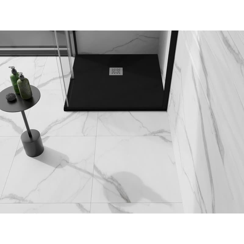MEXEN - Stone+ Sprchová vanička štvorcová 100x100, čierna 44701010 6