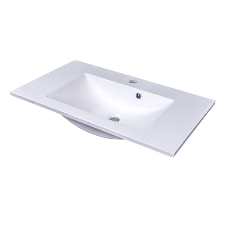CEDERIKA - SLIM 75 umývadlo z liateho mramoru - BIELE CA.05477