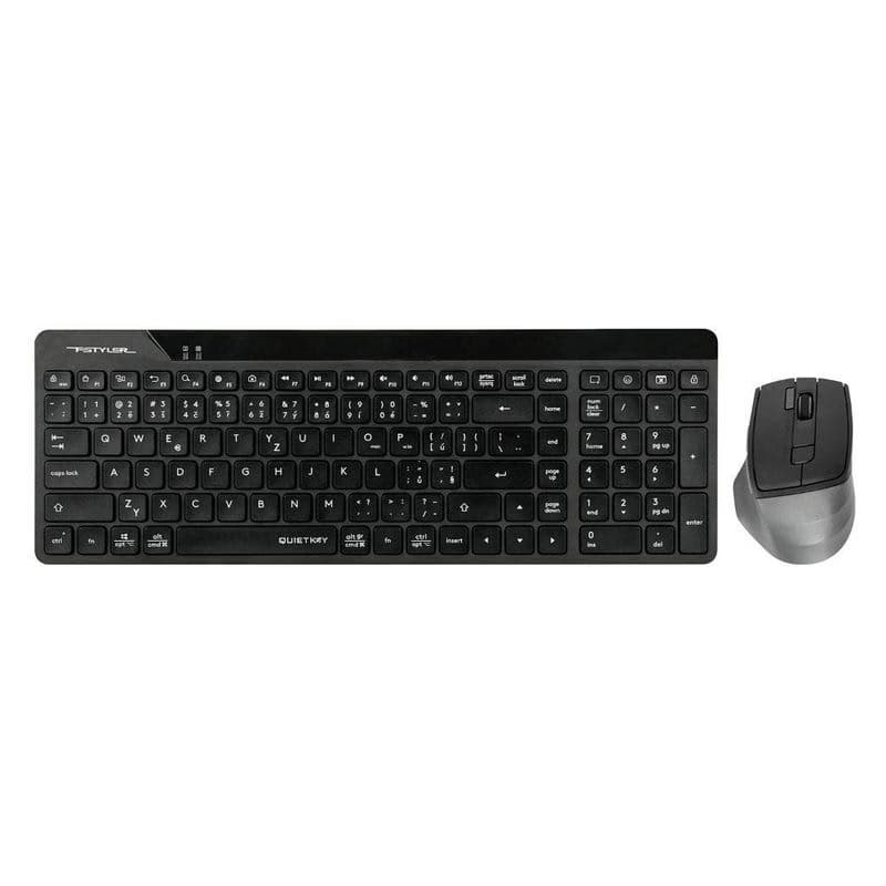 A4tech FG2400 Air2, bezdrôtový kancelársky set klávesnica s myšou, CZ, čierna