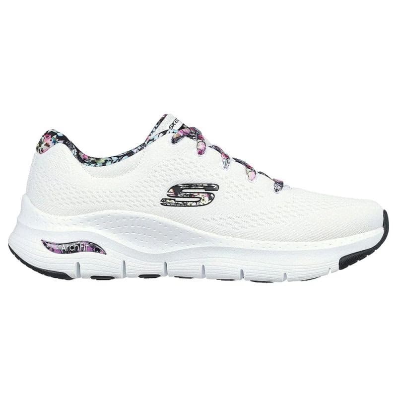 Dámska rekreačná obuv SKECHERS Arch Fit First Blossom white multi 2