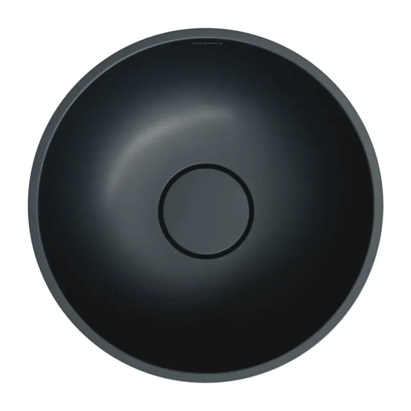 OMNIRES - SHELL M+ umývadlo na dosku, O35 cm, matná čierna láva SHELL350UNBLV 3