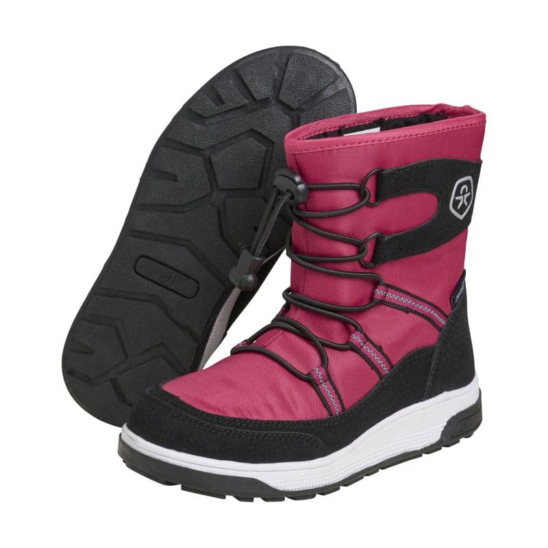 Dievčenské vysoké zimné topánky COLOR KIDS Boots W. String & Stopper, vivacious 3