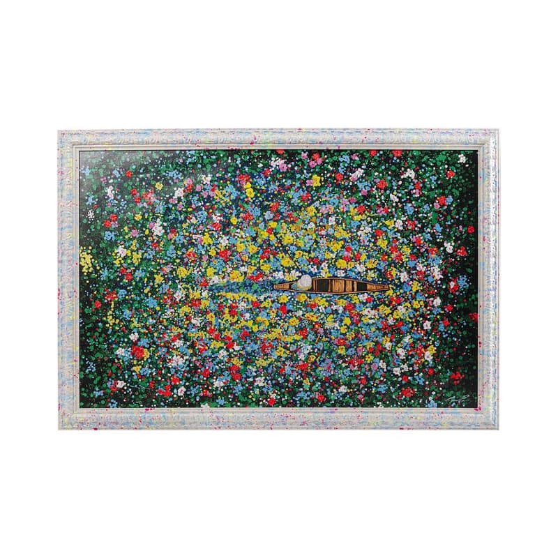 Floating Flower Market obraz v ráme 150x100 cm