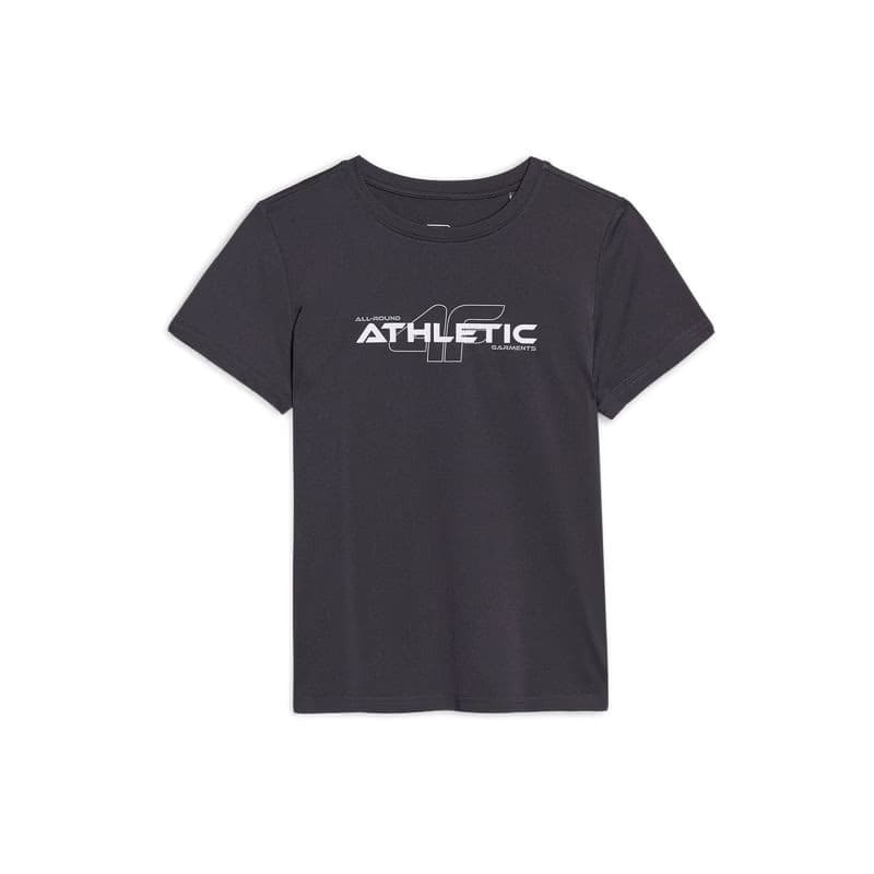 Chlapčenské tréningové tričko s krátkym rukávom 4F JUNIOR TSHIRT FNK M1209-22S-ANTHRACITE 5