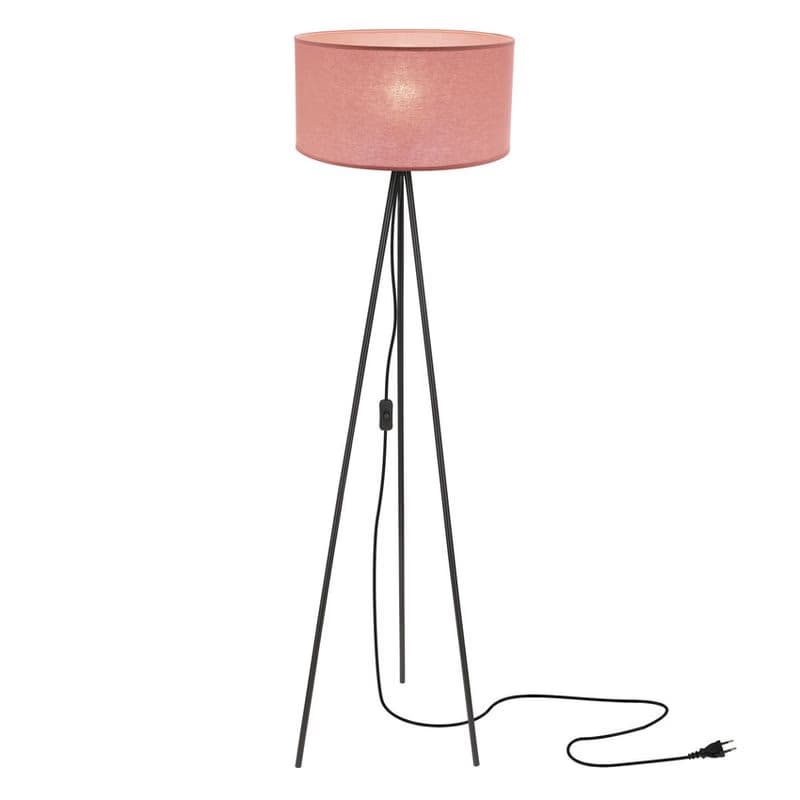 Stojaca lampa SHANTI čierna 1x40W E27 tienidlo vres 3