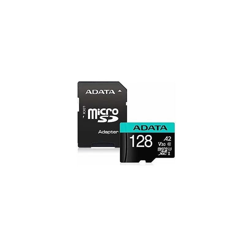 ADATA MicroSDXC karta 128GB Premier Pro UHS-I V30S (R: 100/W: 80 MB/s) + SD adaptér 2