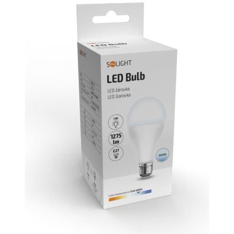 Solight LED žiarovka, klasický tvar, 15W, E27, 6000K, 220 °, 1275lm 5