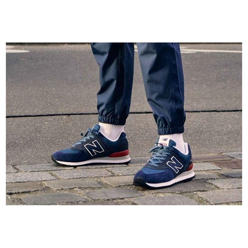 Pánska vychádzková obuv NEW BALANCE ML574EAE M navy red 4
