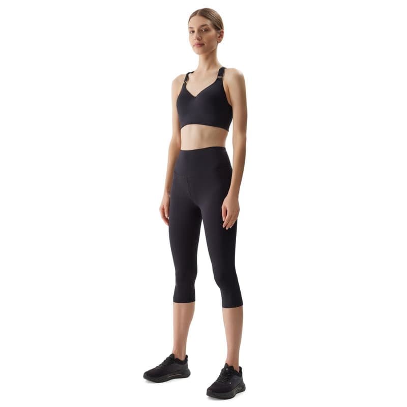 Dámske tréningové 3 4 nohavice 4F TIGHTS FNK-WSS24TFTIF187-20S-DEEP BLACK 3
