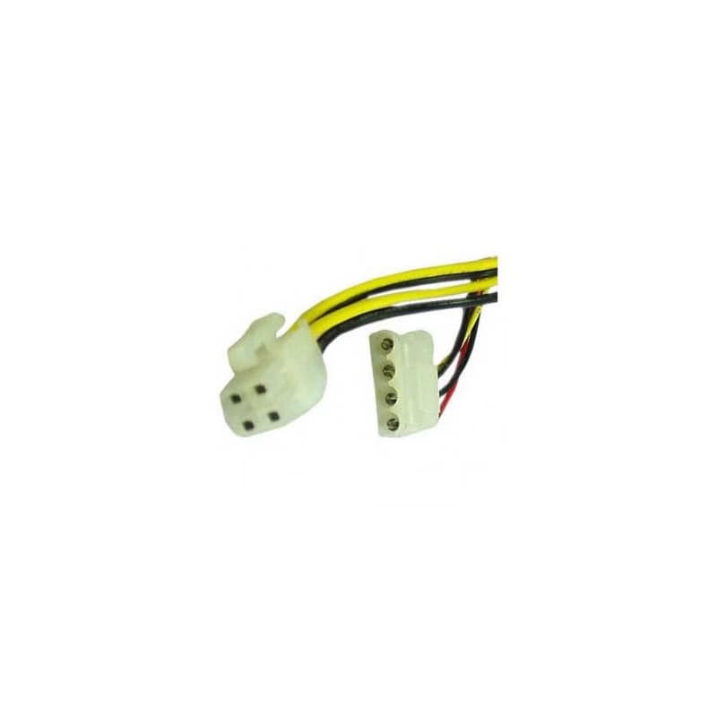 Napájací PC redukcia, interný, DC 5,25" - P4 (4pin), čierna, Logo, DOPREDAJ 2
