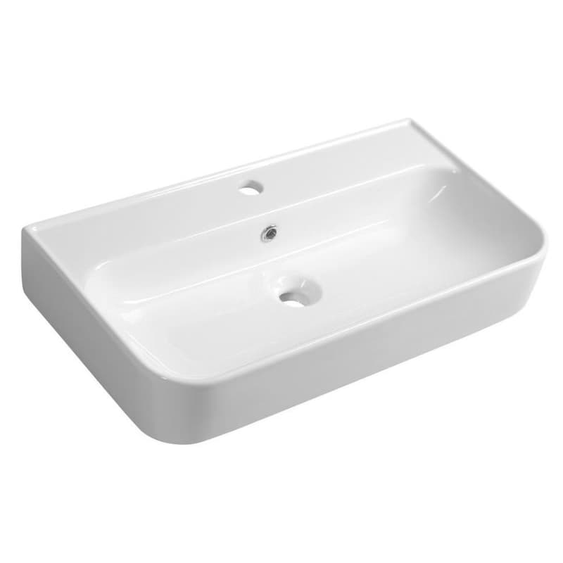 ISVEA - SISTEMA U keramické umývadlo 70x38cm, biela 10PL53070