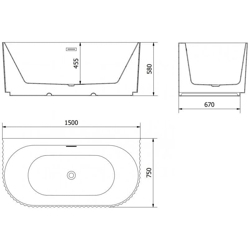 Mexen Sella 150 x 75 cm 52711507571-60 3