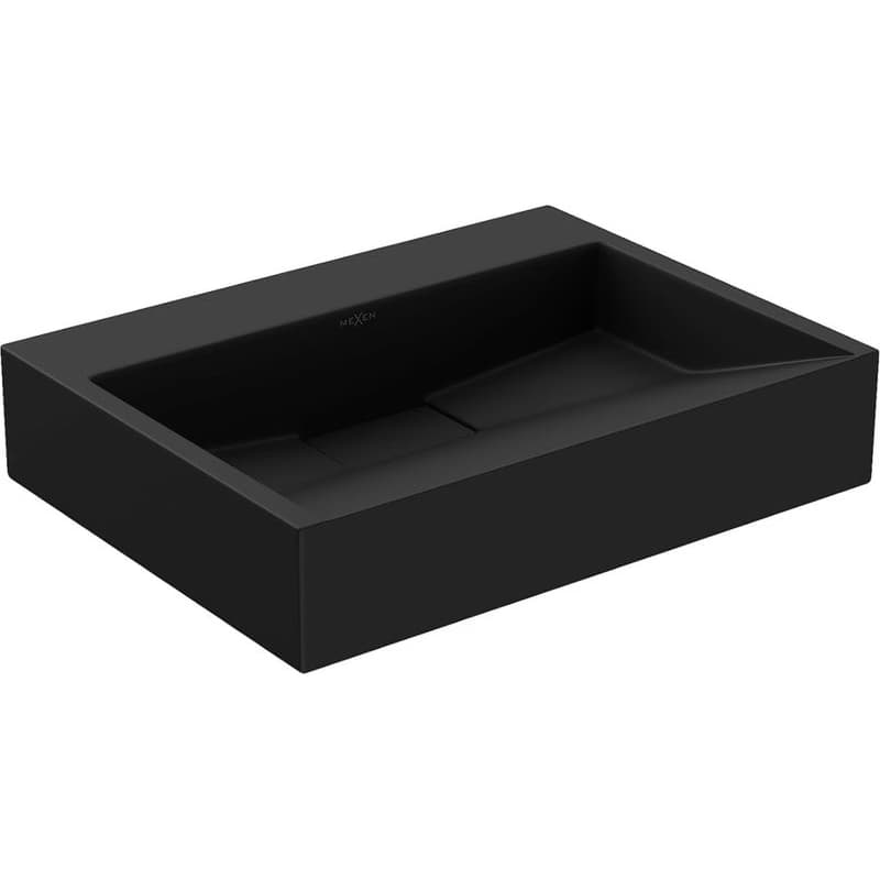 MEXEN - Ava umývadlo na dosku liaty mramor B/O 50 x 38, čierna 23015070